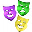 PGG Comedy-Tragedy Mask 3" Confetti (100 pcs)