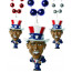 Patriotic Obama Bead Necklace