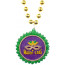 Mardi Gras Mask Medallion Necklace
