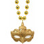 Gold Fleur de Lis Mask Necklace