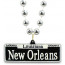 New Orleans Street Sign Necklace