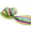 Glitter Mardi Gras Stripe Ribbon (4" x 10 Yards)