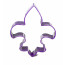 Cookie Cutter: Purple Fleur de Lis (4.75")