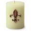 Fleur De Lis Bronze Candle Pin: 2.75"