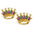 Jeweled Crown Post Earrings