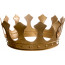 16" Large Gold Metal Crown Decoration