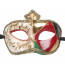 La Corona Mask: Green, Red & Black