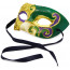 Pierrot Eye Mask: Purple, Green & Gold