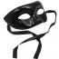 Paper Mache Eye Mask: Black