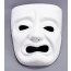 Unpainted Paper Mache Tragedy Mask