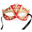 Budget Venetian Eye Mask: Red & White