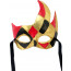 Venetian Flame Mask: Red & Black