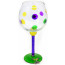 Mardi Gras Wine Charms (6)