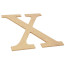 10" Decorative Wood Letter: X