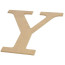10" Decorative Wood Letter: Y
