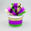 2" Foil Mardi Gras Stripe Ribbon: Purple, Green & Gold (10 Yards)