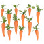Plastic Carrots (Set of 12)