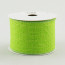 2.5" Royal Faux Burlap Ribbon: Lime Green (10 Yards)