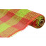 20.5" Paper Mesh: Lime/Red Plaid (5 Yards)