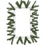 15-24" Rectangle Work Wreath Form: Green
