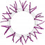20-30" Tinsel Work Wreath Form: Metallic Violet