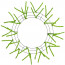 20-30" Tinsel Work Wreath Form: Lime Green