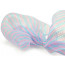 21" Poly Deco Mesh: Deluxe Thin Stripe Pink/Blue