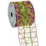 Mardi Gras Fringe Grid Ribbon (2.5" x 10 YD)