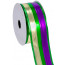 Mardi Gras Stripe Foil Ribbon (1.5" x 10 Yards)