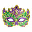 Metallic Foil Mardi Gras Mask