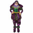 48" Large Standing Masked Ruffled Mardi Gras Doll