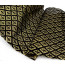 19" Fleur de Lis Black/Gold Diamond Fabric (5 Yds)