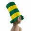 Assorted Felt Striped Stovepipe Hats (12)