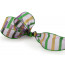 2.5" Sheer Glitter Stripe Mardi Gras Ribbon (10 Yards)
