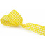 1.5" Yellow & White Houndstooth Ribbon (10 Yards)