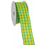 1.5" Yellow & Green Gingham Check Ribbon (10 Yards)