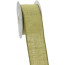 2.5" Burlap Ribbon- Wired Edge: Light Green (10 Yards)