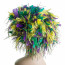 Mardi Gras Feather Wig