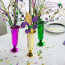 6" Plastic Vase: Metallic Purple