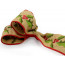 4" Embroidered Holly Burlap Ribbon (5 Yards)