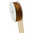1.5" Deco Flex Mesh Ribbon: Metallic Chocolate/Copper