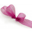 1.5" Deco Flex Mesh Ribbon: Metallic Fuchsia Pink