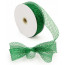 1.5" Deco Flex Mesh Ribbon: Metallic Emerald Green