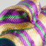 10" Poly Deco Mesh: Premium Mardi Gras Stripes