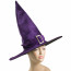 17.5" Velvet Witch Hat: Purple