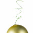 70MM Matte Ball Ornament On Wire: Gold (12)
