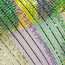 10" Poly Deco Tinsel Foil Mesh: Mardi Gras Stripe