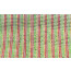 21" Poly Deco Mesh: Deluxe Wide Foil Lime/Red/Gold Stripe