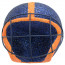 Football Helmet Ornament: Blue & Orange (4")