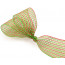 4" Basket Weave Mesh Ribbon: Lime/Red Plaid